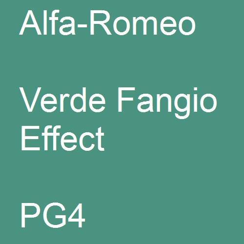 Alfa-Romeo, Verde Fangio Effect, PG4.